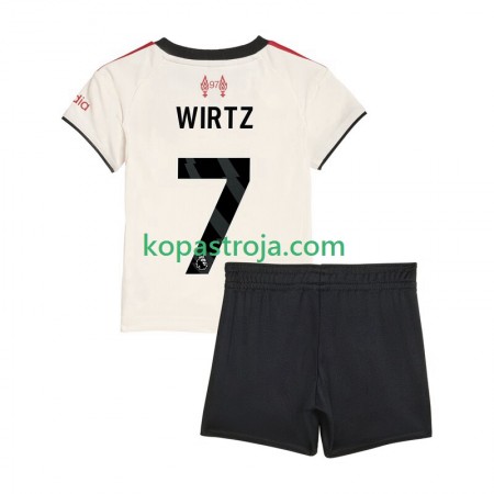 Billiga Fotbollströjor Liverpool Florian Wirtz 7 Barn Borta tröja 2025/26 Kortärmad